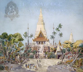 Il padiglione cambogiano, Expo di Parigi, 1900, da 